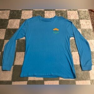New O'Neill Blue & Teal Modern Long Sleeve Tee Size Large
